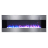 Wall Mounted Electric Fireplace with Multi-color Flames