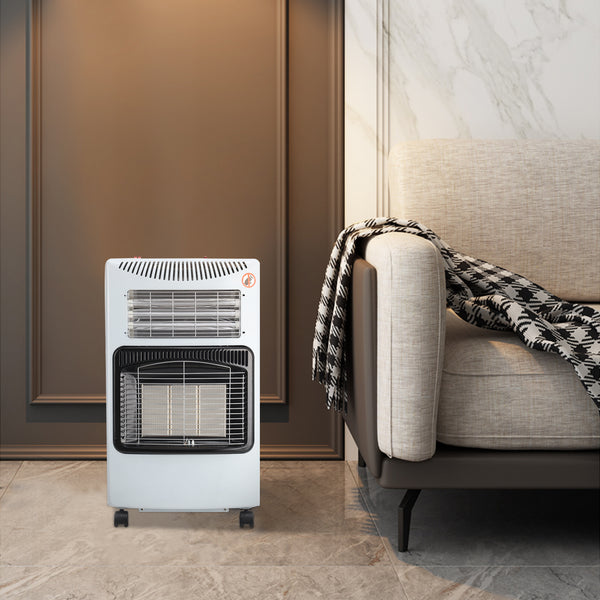 Indoor Mobile Black Gas Heater Ceramic Piezo Butane – Smallbee UK