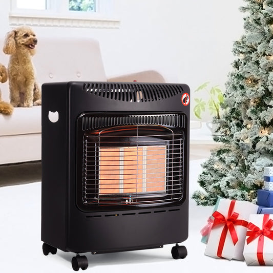 Portable Indoor Black Ceramic Gas Heater for Garage