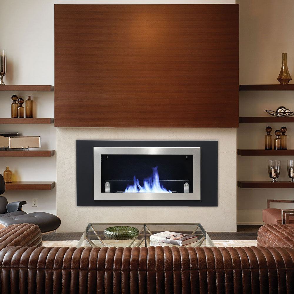 45 Inch Ventless Recessed Bio Ethanol Fireplace