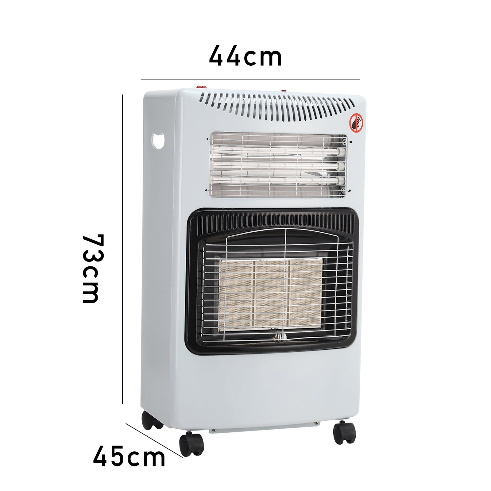 Indoor Mobile Black Gas Heater Ceramic Piezo Butane – Smallbee UK