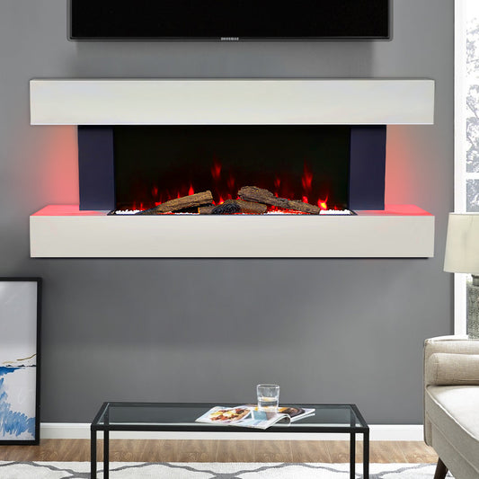 Fireplace with Night Lights and WiFi Connectivity